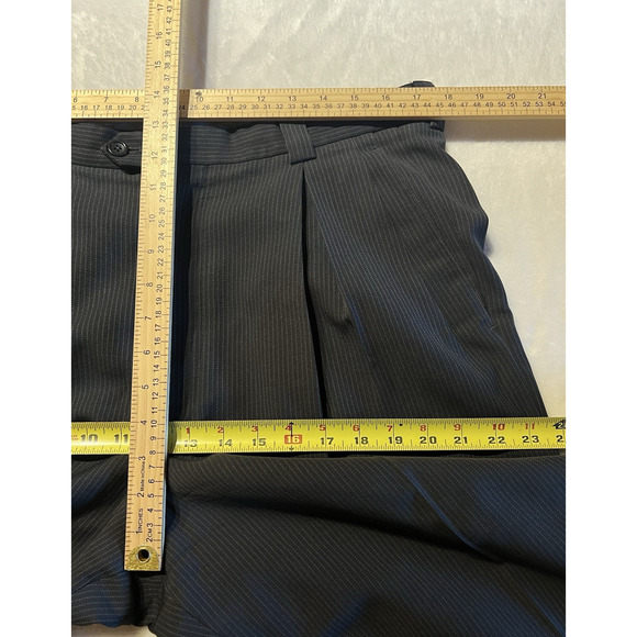 Armani Collezioni Mens 42R 35x29 Charcoal Gray Micro-Stripe Designer Suit - Picture 14 of 16